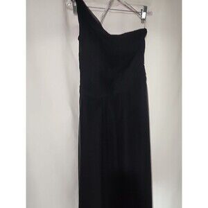 Celebrate DB Studio Dress Womens 4 Black Gown Formal One Shoulder Sleeve